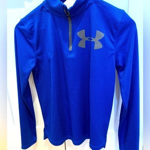 NWT Under Armour Boys Tech 1/4 zip long sleeve size L